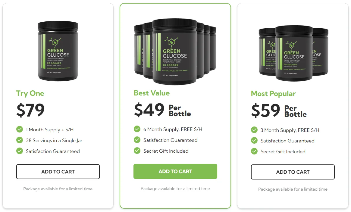 Green Glucose package